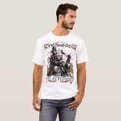 T-shirt Os, brasses et mauvaises attitudes Skeleton Coffee (Devant entier)