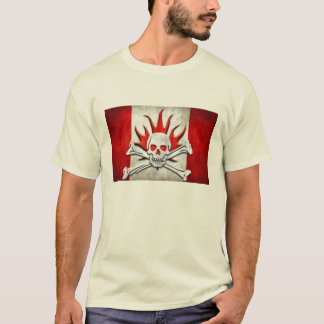 T-shirt Os canadiens de drapeau