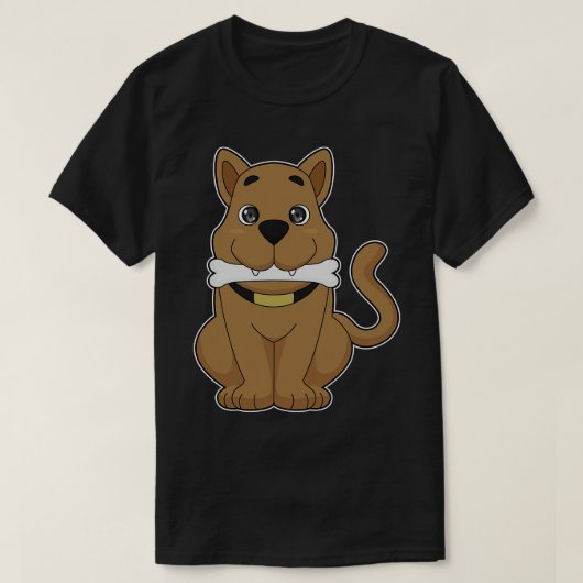 T-shirt Os de chien 6 (Design devant)