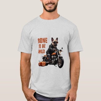 T-shirt Os en liberté - Pug motard à moto | Drôle 