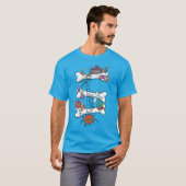 T-shirt Os et blagues effrayants (Devant entier)