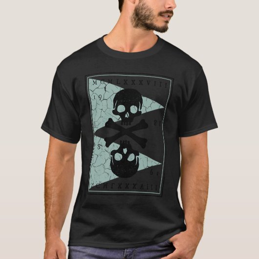 T-shirt Os et crânes Pirate (Devant)