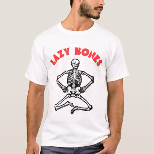 T-shirt Os Squelette Assis Humour de Paresseux