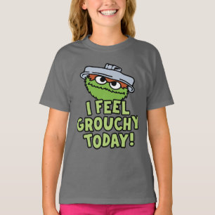 T-shirt Oscar le Groupement Je Me Sens Grouchy Aujourd'H