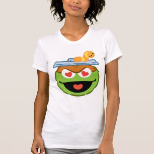 T-shirt Oscar Souriant visage avec des yeux en forme de co