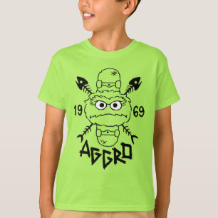 T-shirt Oscar the Grouch Skate Logo - Aggro 1969