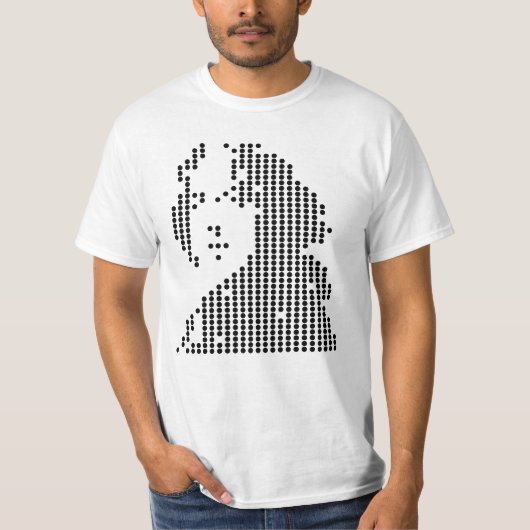 T-shirt oscar wilde geometric portrait (Devant)