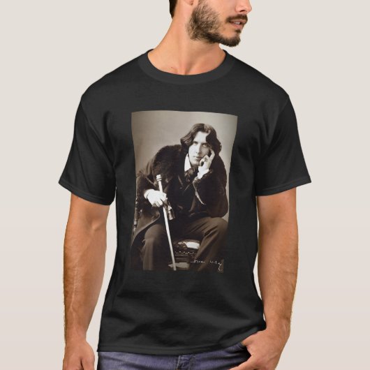 T-shirt Oscar Wilde Portrait (Devant)