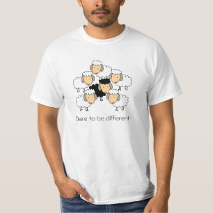 T-shirt Oser être un mouton noir différent