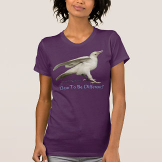 T-shirt OSEZ ÊTRE DIFFÉRENTS ! Rare White Raven Photo