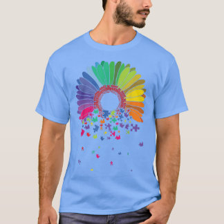 T-shirt Osez être votre Skeleton Autisme conscient d'être