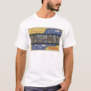 T-shirt Oshkosh, le Wisconsin - grandes scènes de lettre