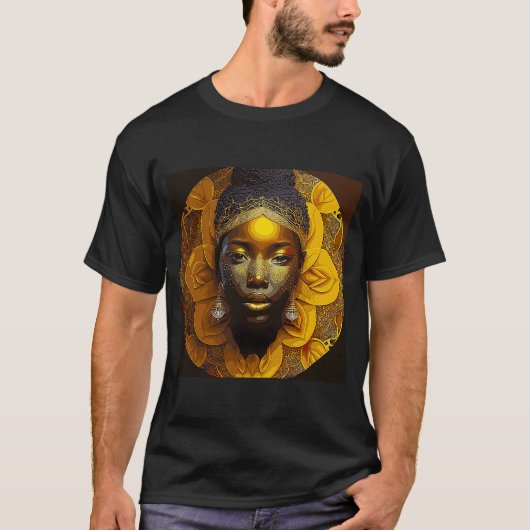 T-shirt Oshun des tournesols (Devant)