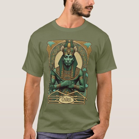 T-shirt Osiris, Pharaon-Dieu et Maître Divin des Morts (Devant)