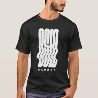 T-shirt Oslo Norway Nordic Wave logo design