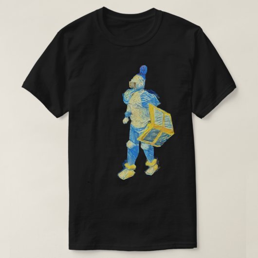 T-shirt OSRS Rune Armor Chevalier Starry Illustration noct (Design devant)