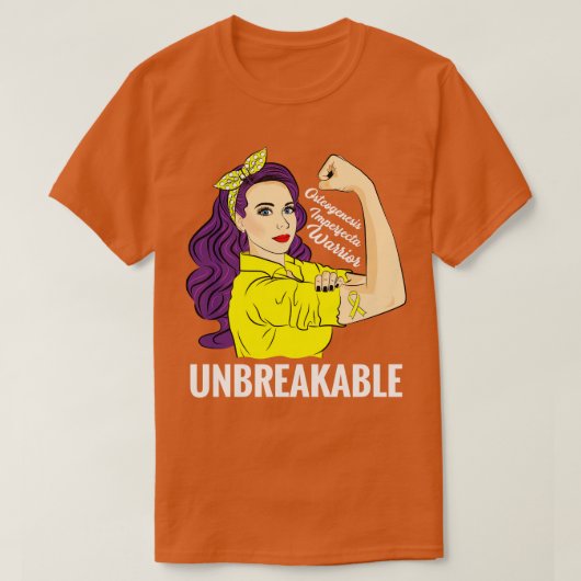 T-shirt Ostéogenèse Imperfecta Sensibilisation OI (Design devant)