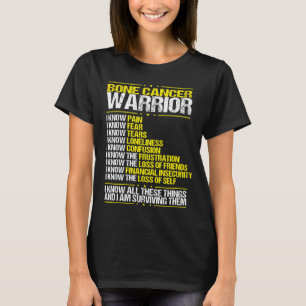 T-shirt Ostéosarcome Cancer Sensibilisation Bone Yellow R