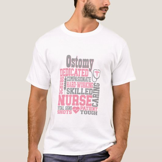 T-shirt Ostomie Infirmière Colon Cancer Stoma Sac Crohns C (Devant)