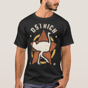 T-shirt Ostrich Vintage Retro Classic Animal