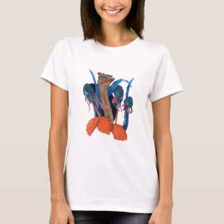 T-shirt Ostrich with leaves