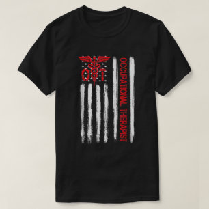T-shirt Ot ergothérapie American Flag Therapist Mo