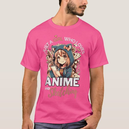 T-shirt Otaku Anime (Devant)