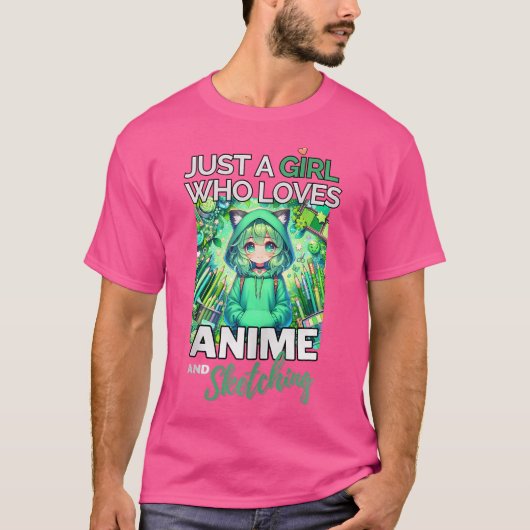 T-shirt Otaku Anime (Devant)