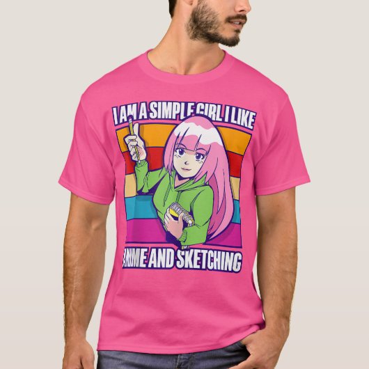T-shirt Otaku Anime (Devant)