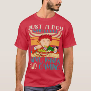 T-shirt Otaku Boy Manga Ramen Gamer Anime