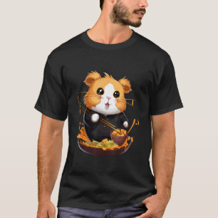 T-shirt Otaku Hamster Manger Japonais Ramen nouilles 10