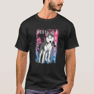 T-shirt Otaku Huskie Chien Vintage 10