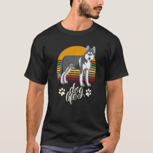 T-shirt Otaku Huskie Chien Vintage 24