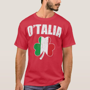 T-shirt OTalia Shamrock du drapeau irlandais Italia Italie