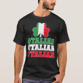 T-shirt O'Talian Green St Patricks Est Italien (Devant)