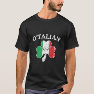 T-shirt O'talian Italien Irlandais Shamrock St. Patricks D