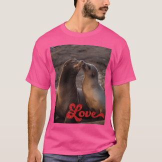 T-shirt Otarie amoureux garçon