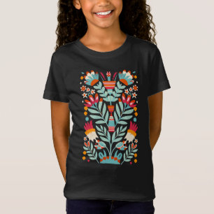 T-Shirt Otomi Flower Motif mexicain Floral Art