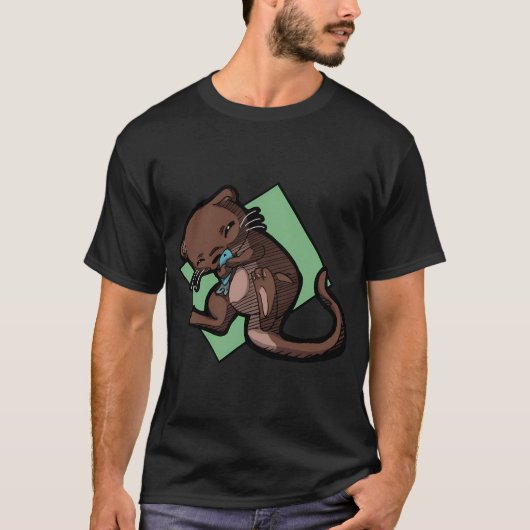 T-shirt Otta aime le poisson (Devant)