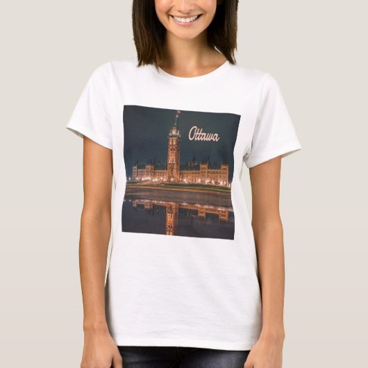 T-shirt Ottawa Canada Colline du Parlement (Devant)