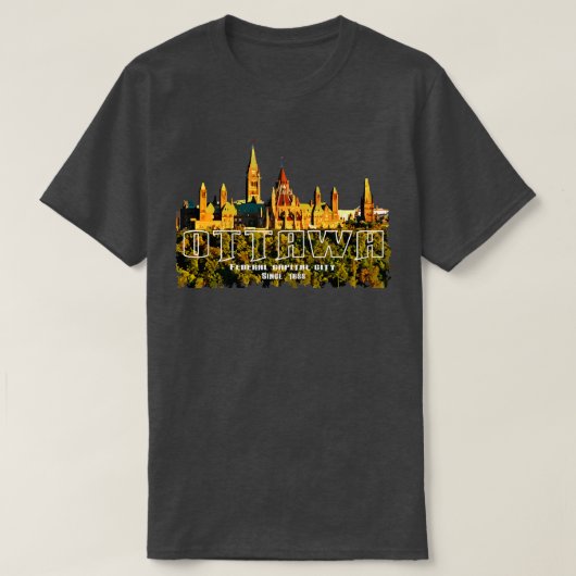 T-shirt Ottawa Capitale Canada (Design devant)
