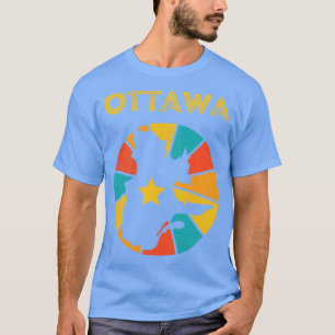 T-shirt Ottawa Québec Canada Souvenir Vintage en détresse 