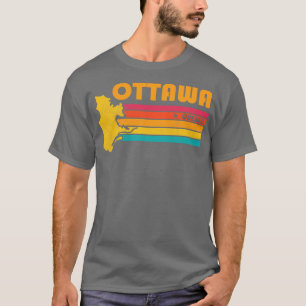T-shirt Ottawa Québec Canada Souvenir Vintage en détresse