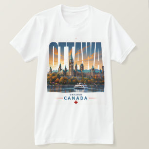 T-shirt 🏛 Ottawa Style de capitale moderne 🏛