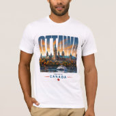 T-shirt 🏛 Ottawa Style de capitale moderne 🏛 (Devant)