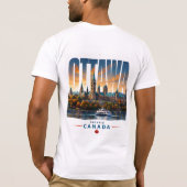 T-shirt 🏛 Ottawa Style de capitale moderne 🏛 (Dos)