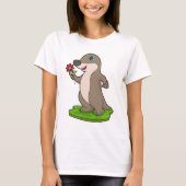 T-shirt Otter à fleurs (Devant)