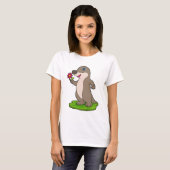 T-shirt Otter à fleurs (Devant entier)