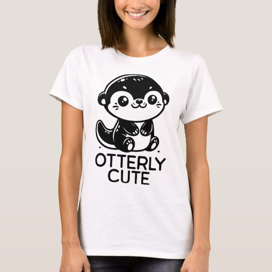 T-shirt Otter adorable (Devant)