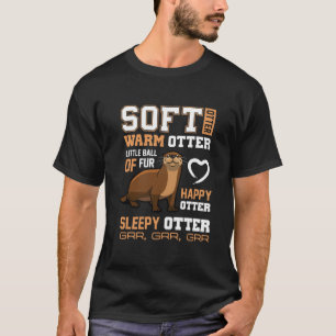 T-shirt Otter Cadeaux doux Otter chaud Otter Happy Otter F